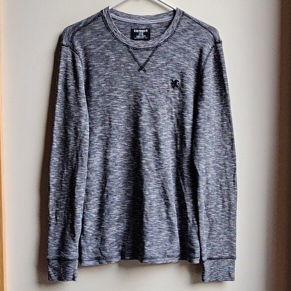 Express Other - Express Gray Waffle Knit Jersey Size Medium